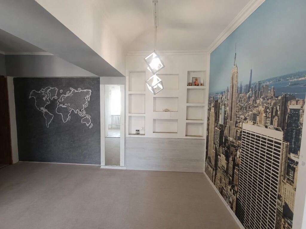 2 комнаты, 44 м², Манаса/Боконбаева 3 этаж, Дизайнерский ремонт