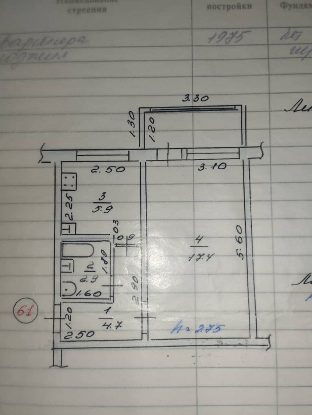 1 комната, 32 м², Хрущевка, 1 этаж, Косметический ремонт