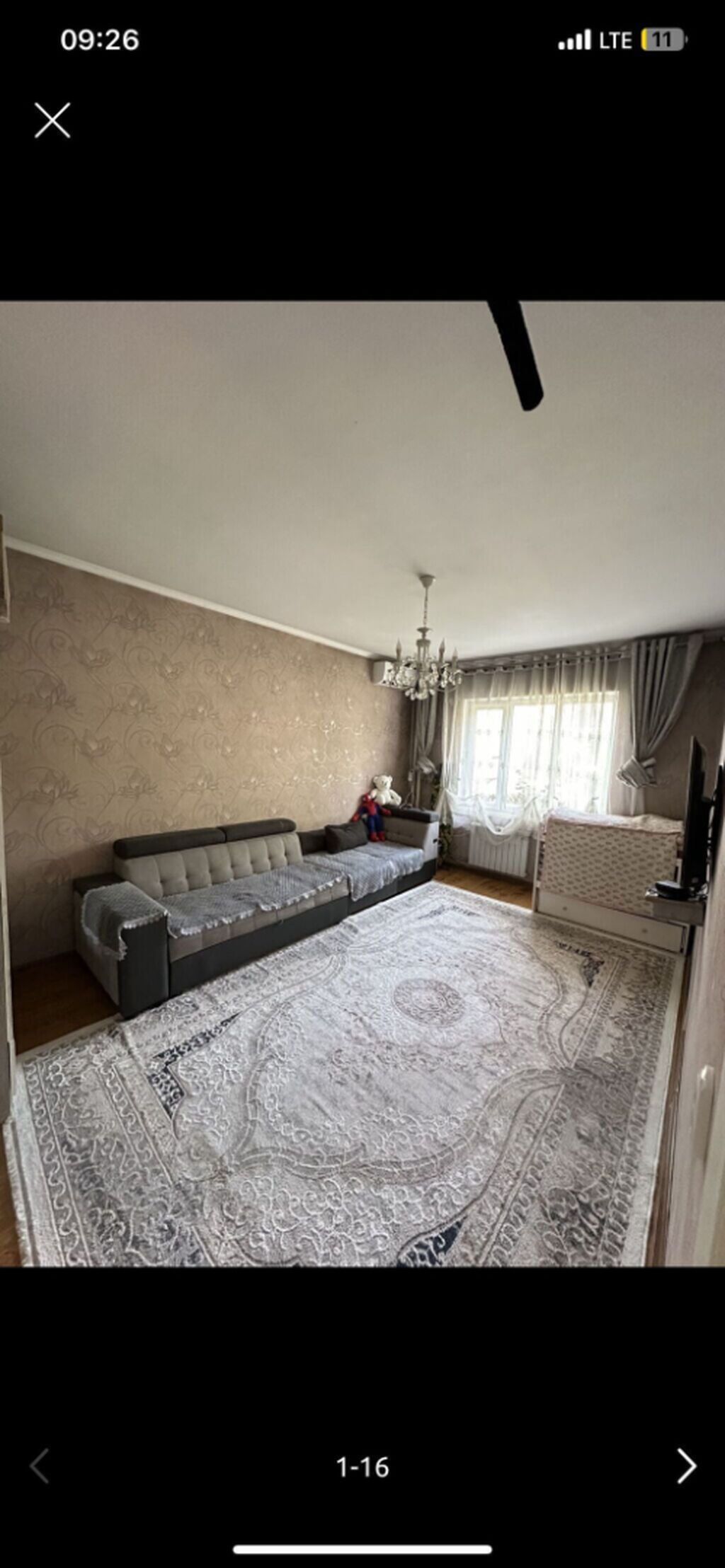 1 комната, 34 м², Аламедин-1 мкр 105 серия, 2 этаж, Косметический ремонт
