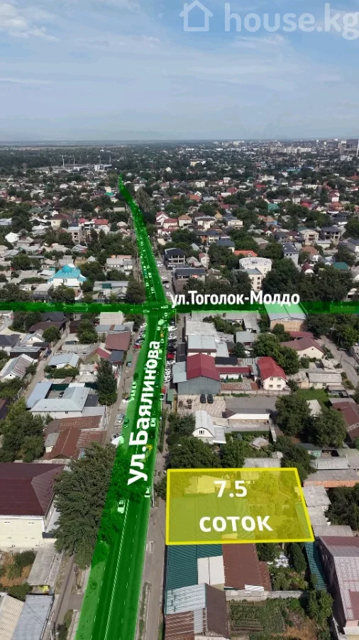 Продажа, участок: Чуйская область / Бишкек, город Бишкек, Тоголок молдо- Куренкеева — за 43 795 000 сом