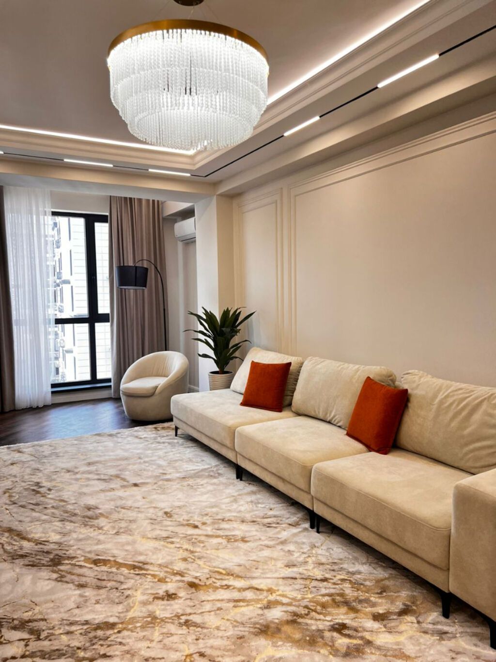 3 комнаты, 109 м², Асанбай мкр Элитка, 12 этаж, Дизайнерский ремонт