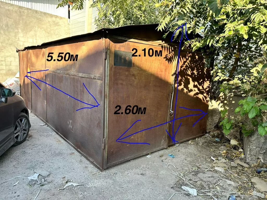 14 м², Металлический | Разборной