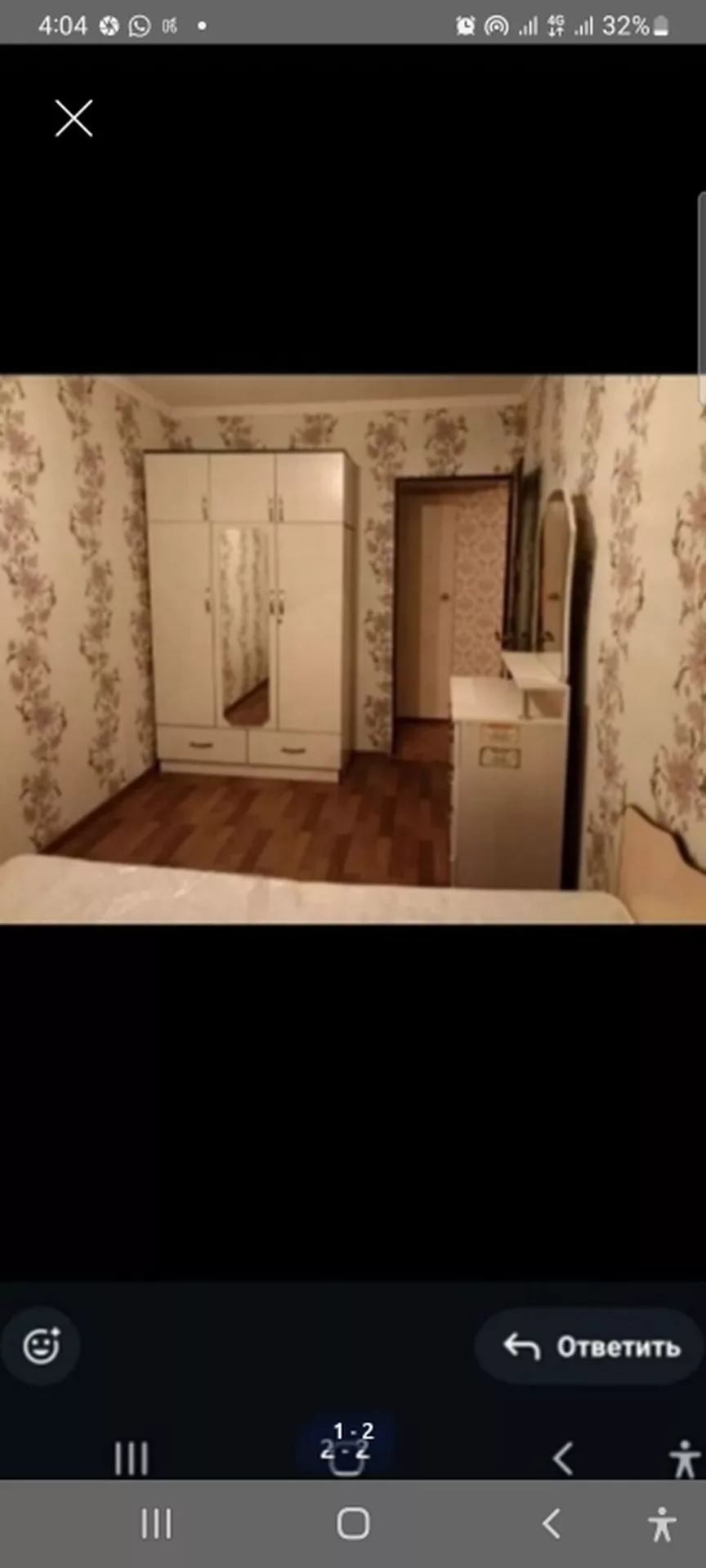 2 комнаты, Центральная мечеть Собственник, Без животных, от 1 года, С мебелью полностью