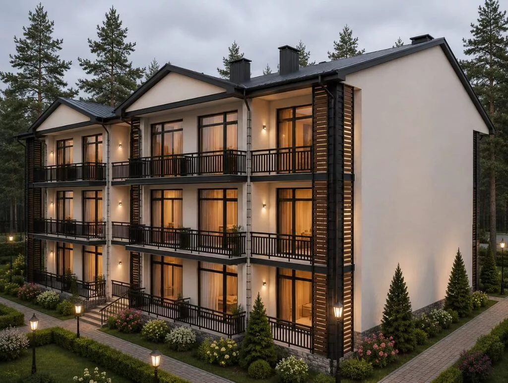 Строится, 2 комнаты, 40 м²