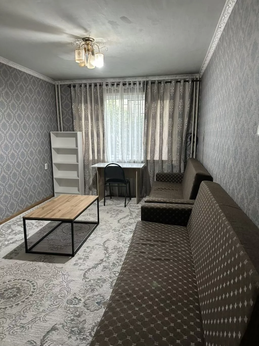 2 комнаты, Ата-Тюрк парк Собственник, Без животных, от 1 года, С мебелью полностью
