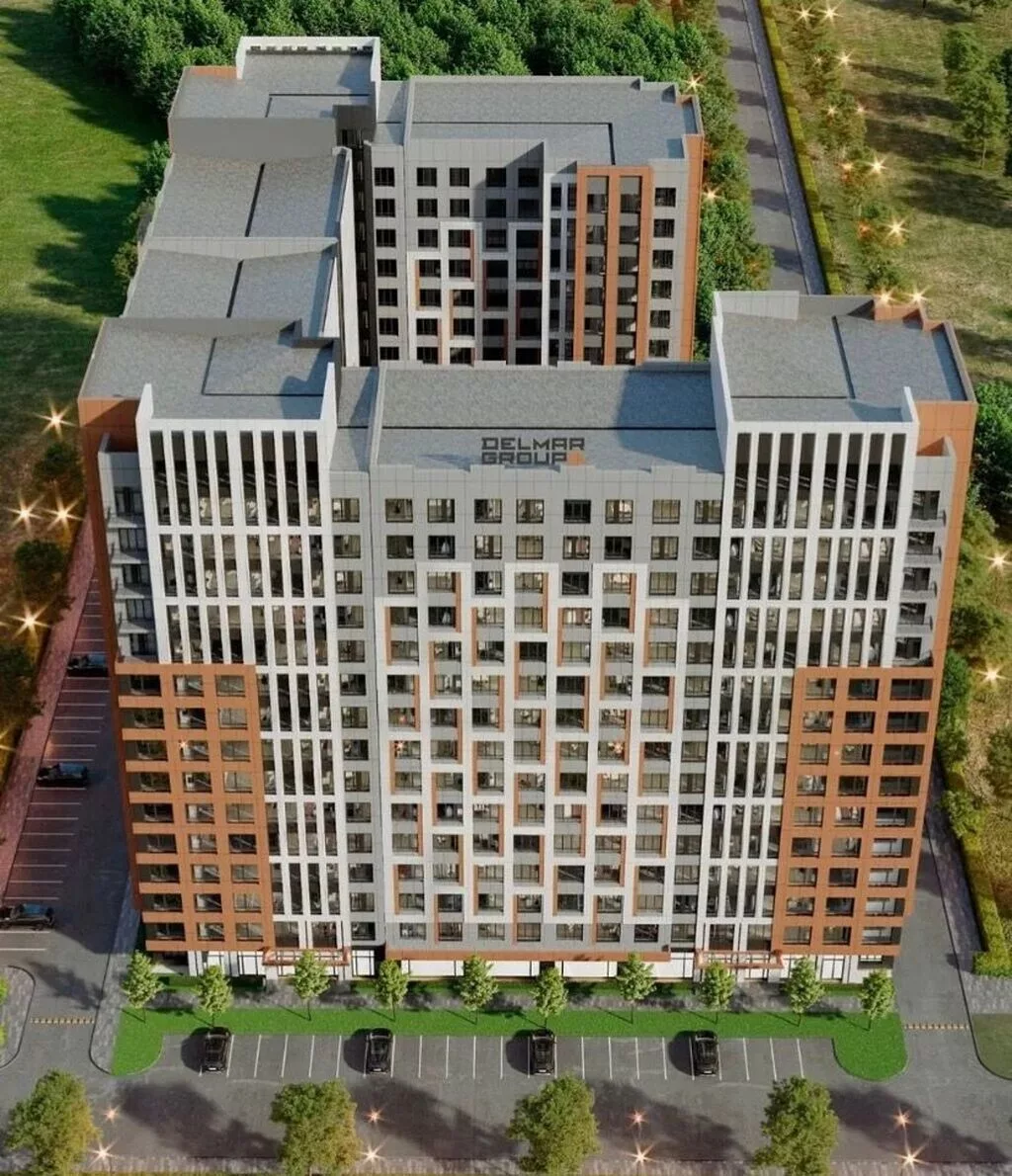 Строится, Элитка, 1 комната, 45 м²