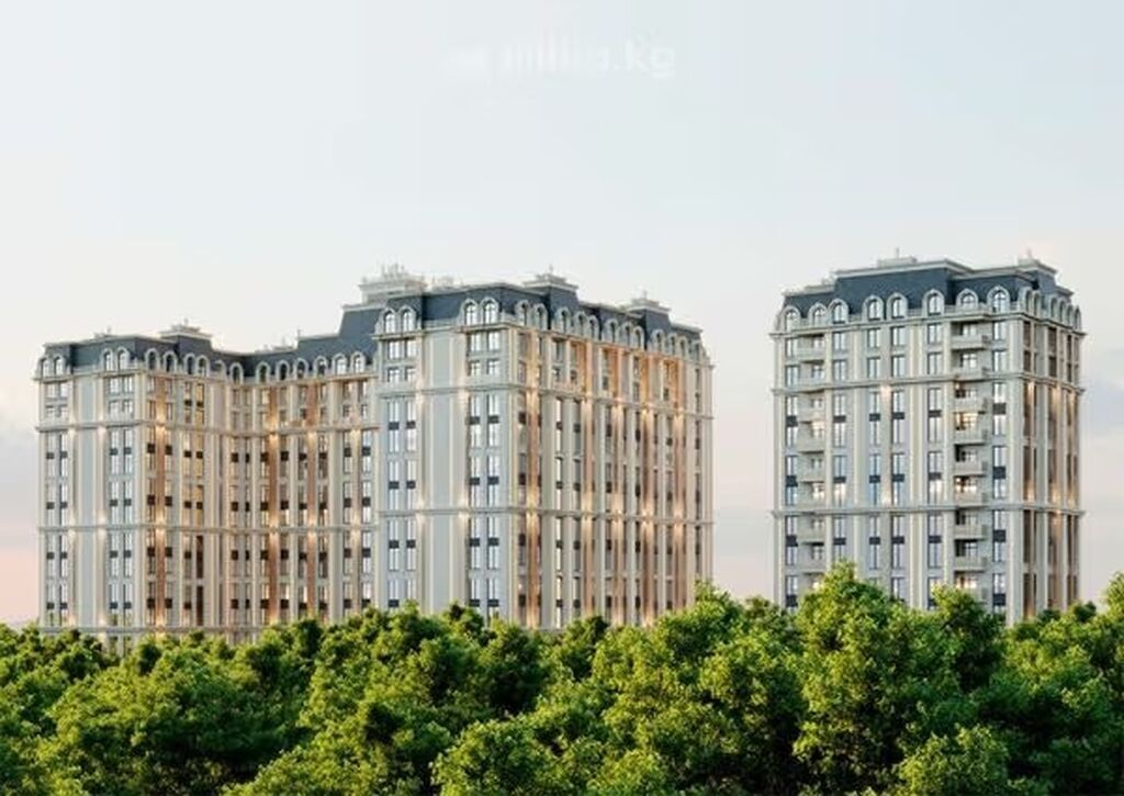 Строится, 2 комнаты, 76 м²