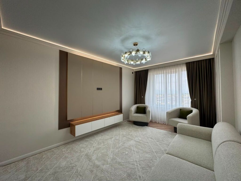 2 комнаты, 68 м², Кок-Жар ж/м Элитка, 10 этаж, Дизайнерский ремонт