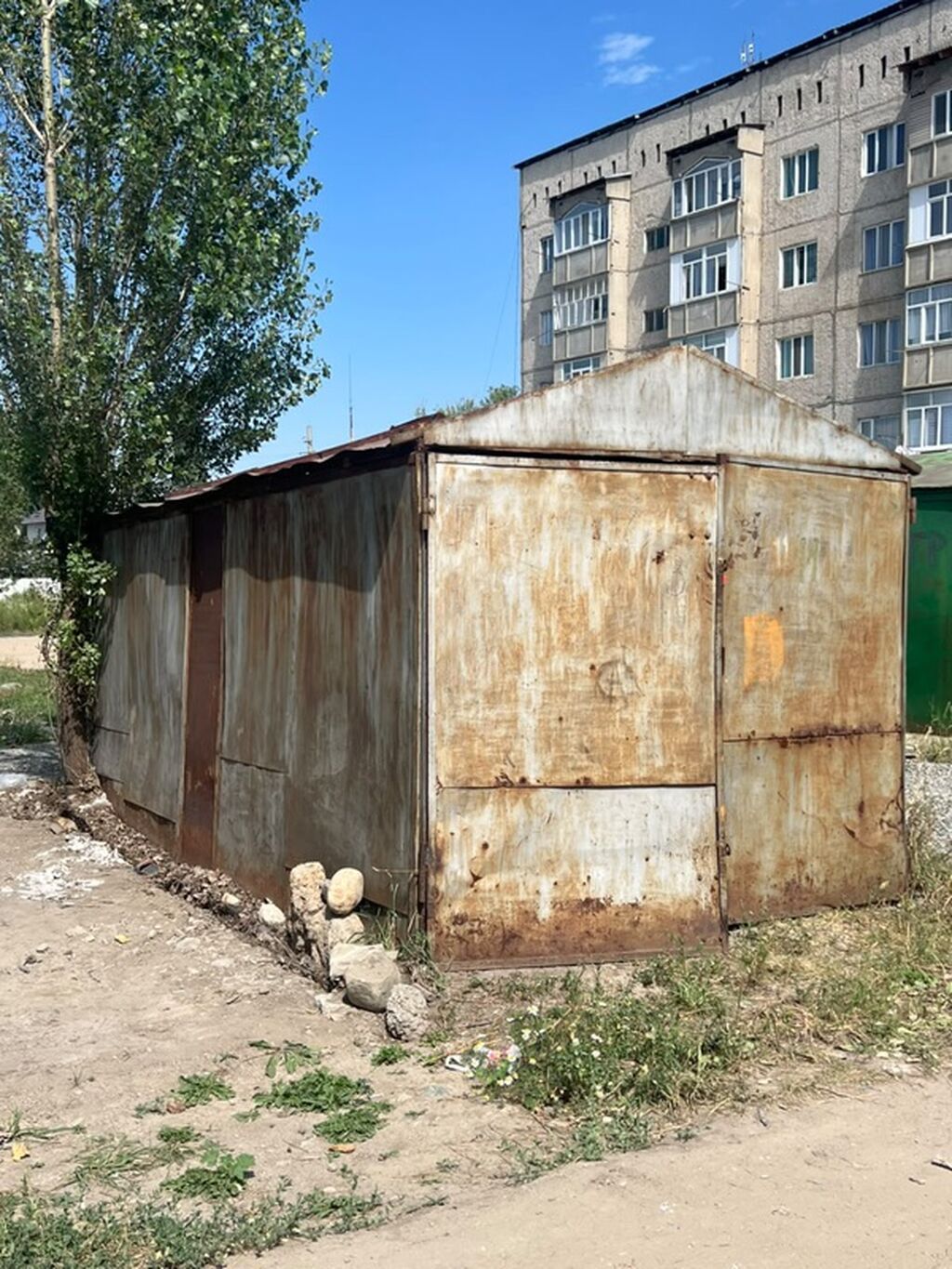 Металлический гараж-ракушка/бокс - Материал: стальной лист, каркас из