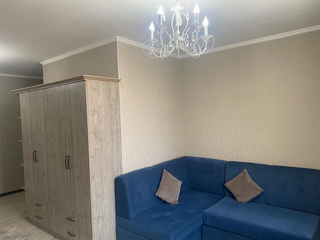 Студия, 27 м², Аламединский рынок / базар Индивидуалка, 1 этаж, Дизайнерский ремонт