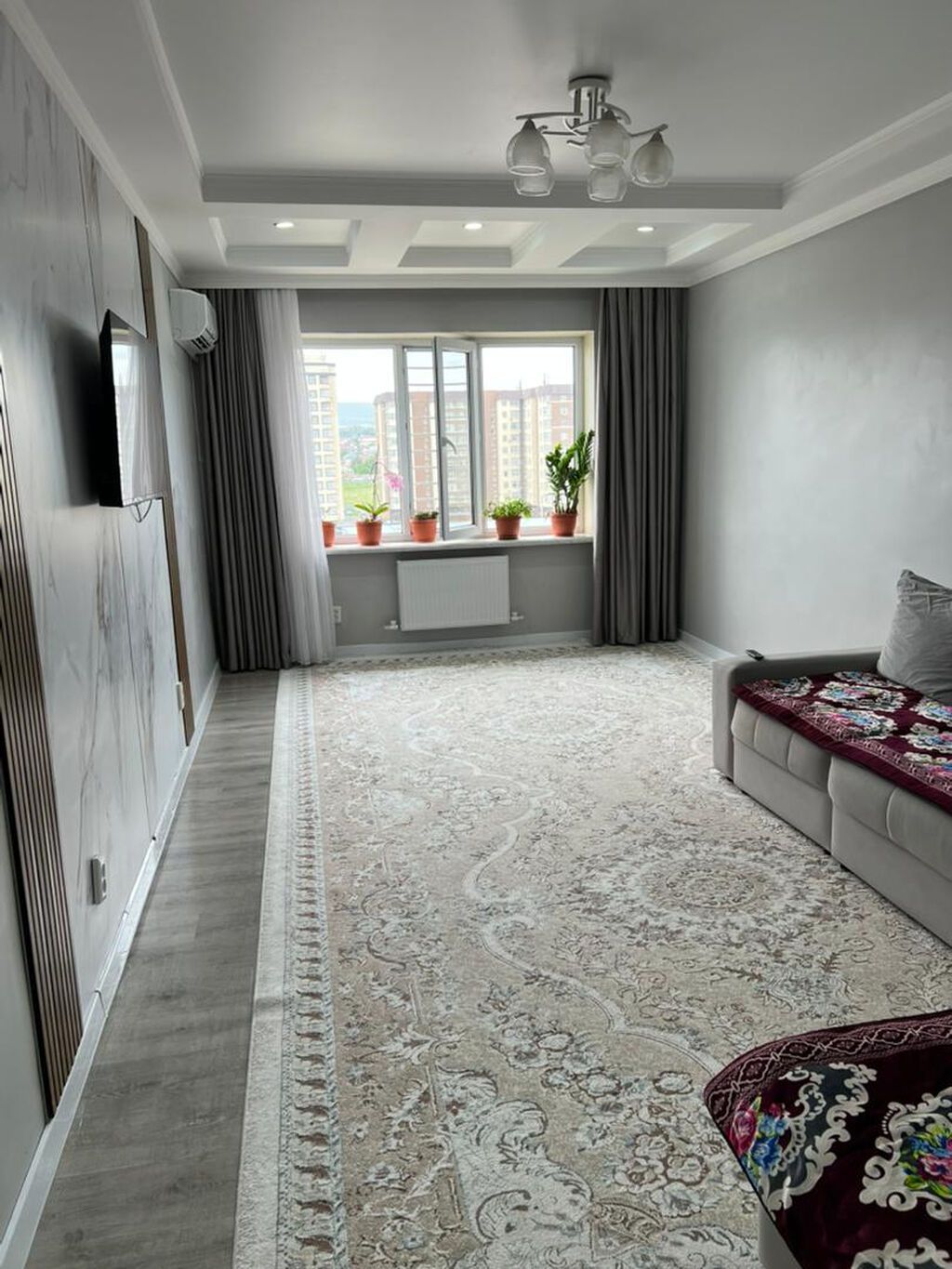 2 комнаты, 69 м², Кок-Жар мкр 106 серия улучшенная, 9 этаж, Евроремонт