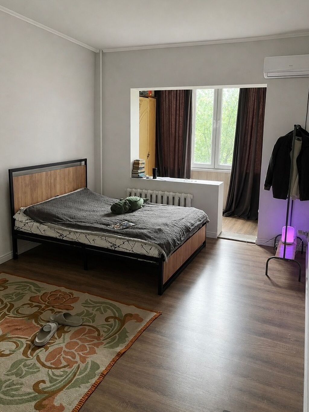 1 комната, 35 м², Кудайберген авторынок 105 серия, 2 этаж, Евроремонт