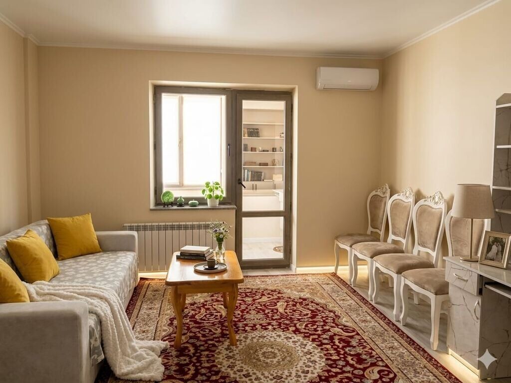 2 комнаты, 64 м², Золотой квадрат 3 этаж