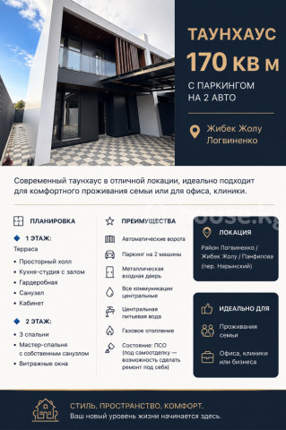 Продажа, дом, 4-комн.: Чуйская область / Бишкек, город Бишкек, Церковь — за 20 581 300 сом