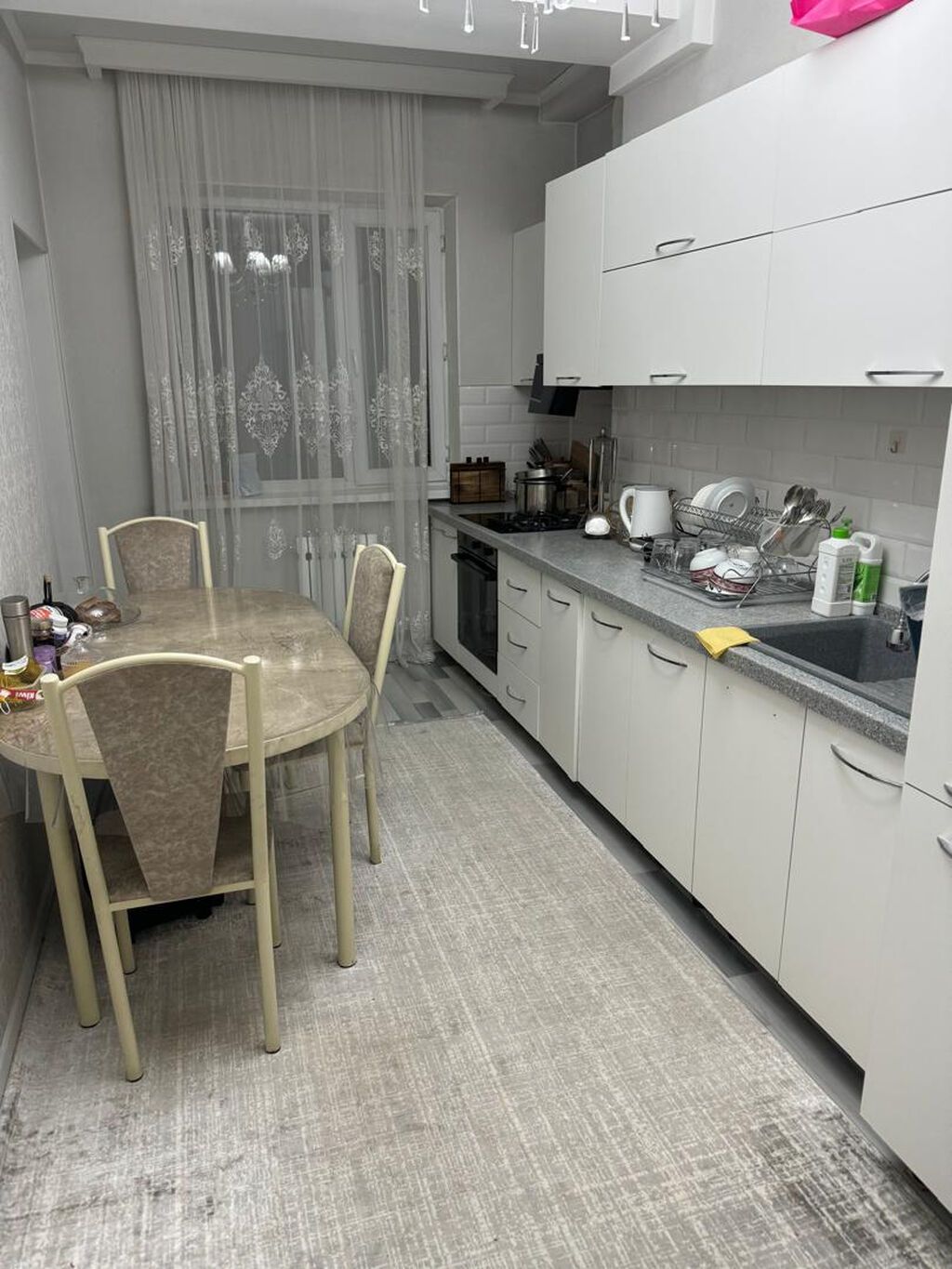 3 комнаты, 82 м², Джал мкр (в т.ч. Верхний, Нижний, Средний) 5 этаж, Евроремонт