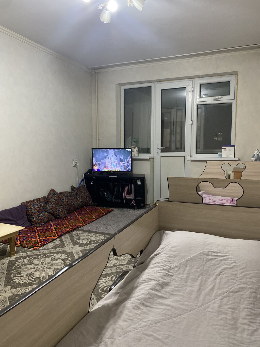 2 комнаты, 44 м², Кок-Жар мкр 104 серия, 4 этаж, Старый ремонт