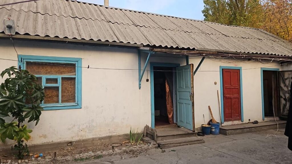Дом с двором и хозяйственными постройками. - Один этаж, продолговатый