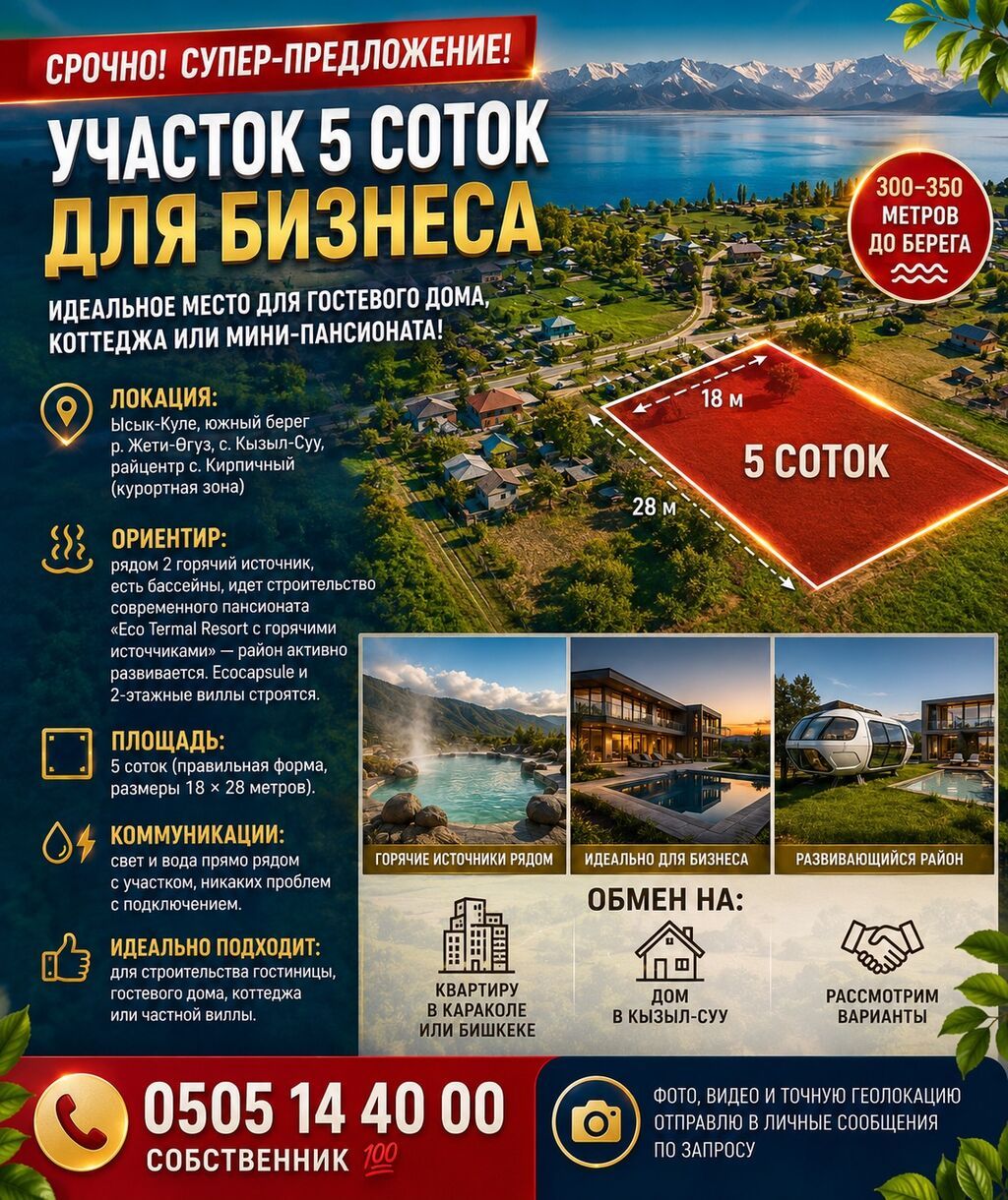 5 соток, Для бизнеса, Красная книга, Тех паспорт, Договор купли-продажи