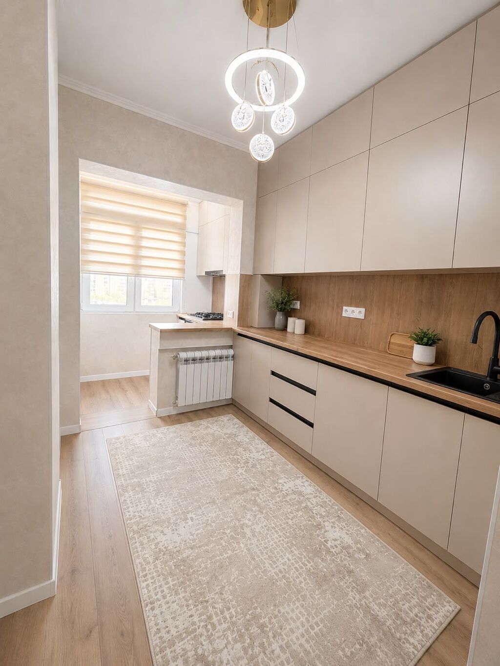 3 комнаты, 68 м², 5 мкр 106 серия, 9 этаж, Дизайнерский ремонт
